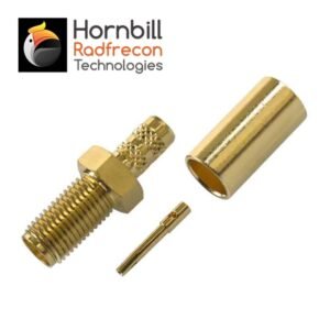 SMA Female Straight Crimp Type for RG58, RG142, LMR195 Cable