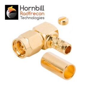 SMA Male Right Angle Crimp Type for RG58, RG142, LMR195 Cable